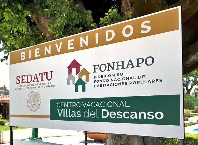 Rotulación de bienvenida SEDATU Fonhapo