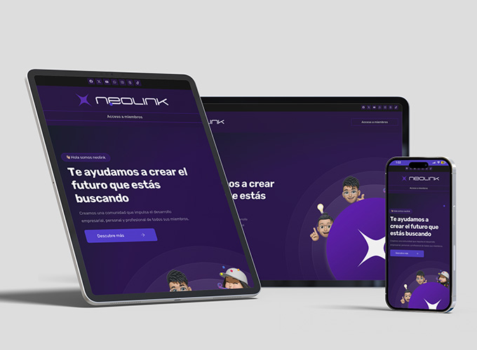 Diseño de sitio web WordPress para Neolink