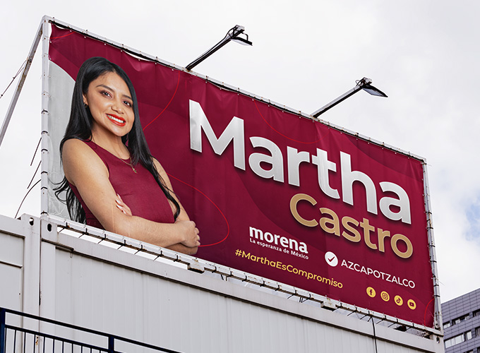 Publicidad campaña Martha Castro